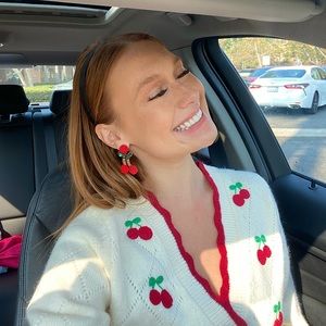 Cherry Sweater - only worn once 💖